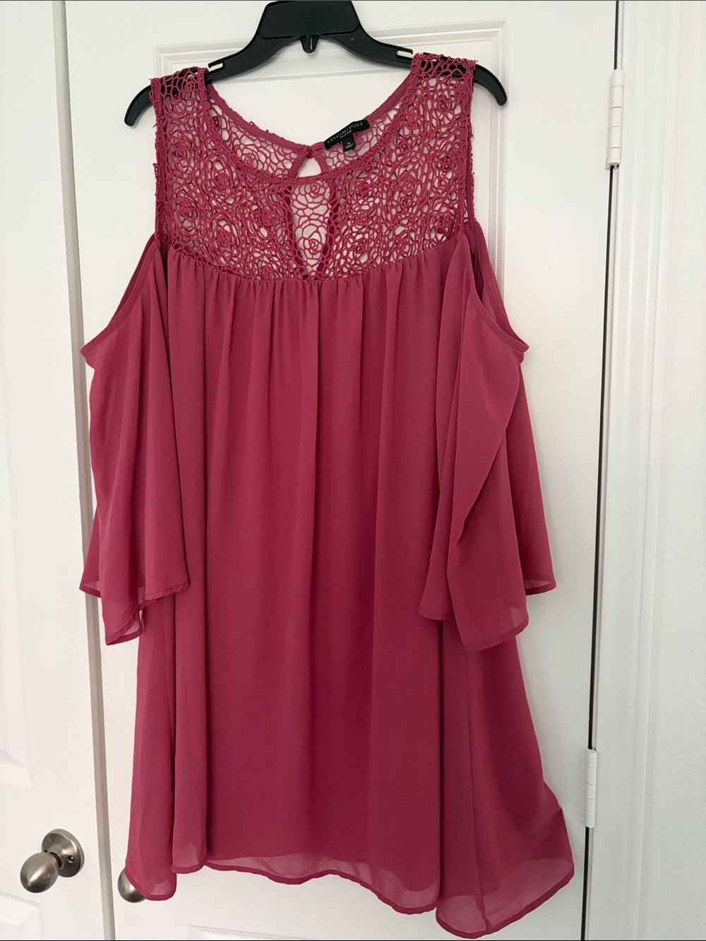Rose off the shoulder dress